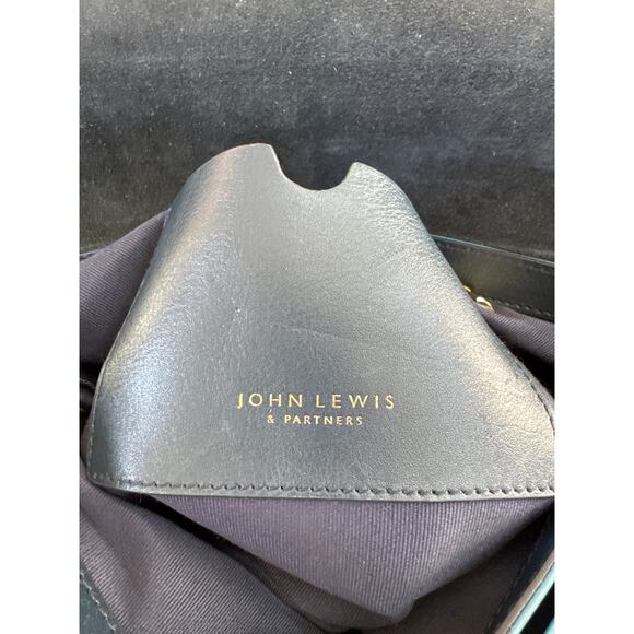 John Lewis & Partners Teal Leather Crossbody - Picture 5 of 11